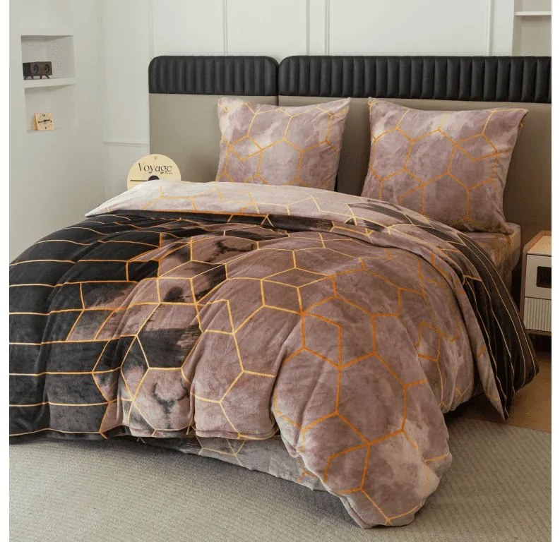 Mikroplüss ágyneműhuzat VELVETIA színes Ágyneműhuzat mérete: 2 db 70 x 90 cm | 200 x 220 cm