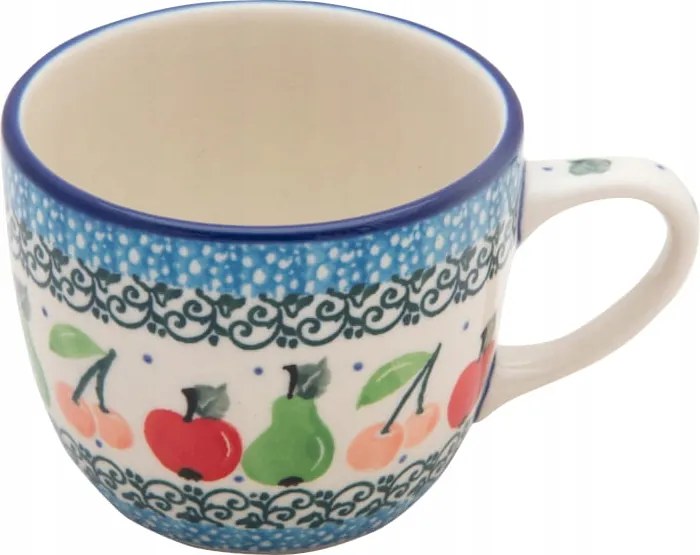 Bögre 170 ml Művészi kerámia Bolesławiec Gyümölcs minta 2724 Liana