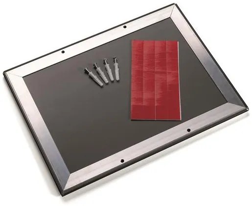 Posztertábla, fali, A4, alumínium keret, DURABLE, fekete (DB479601)