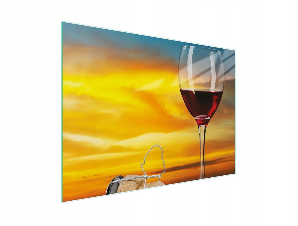 Üveg Vágódeszka 30x22 Bor Edzett Üveg