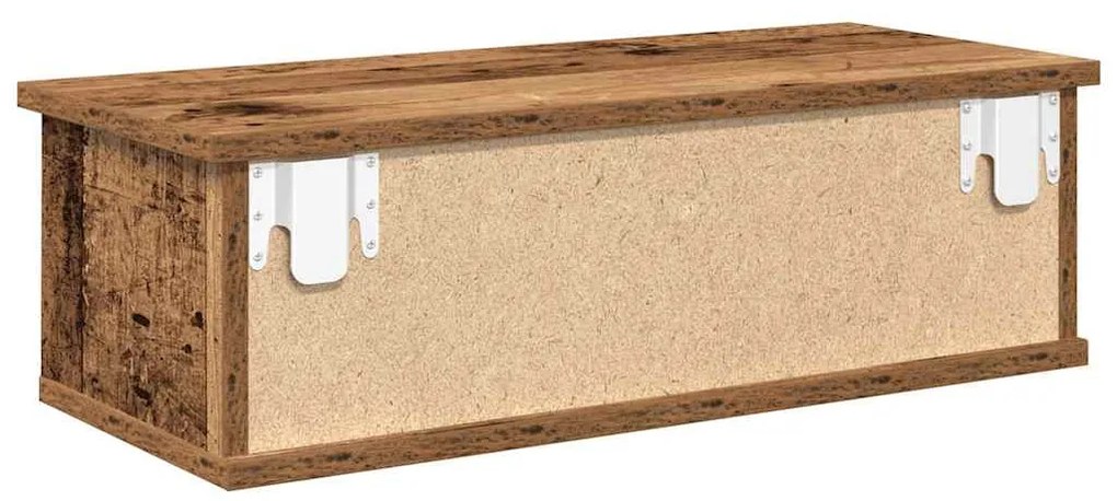 antik fa színű szerelt fa faliszekrény 60x26x18,5 cm