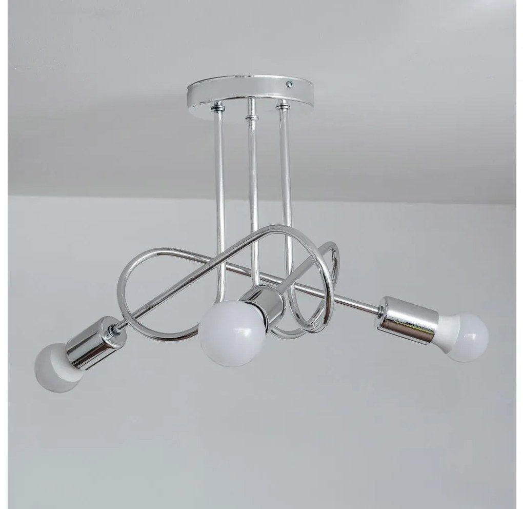 OXFORD felületre szerelhető csillár 3xE27/15W/230V fényes króm