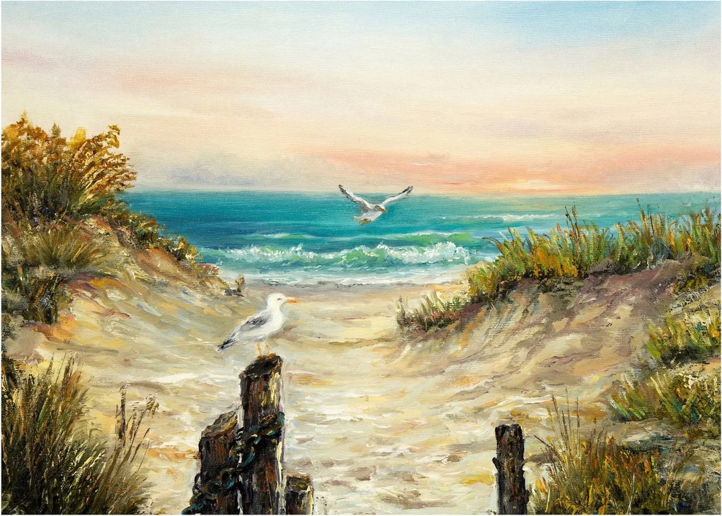 Kép - homokos tengerpart (70x50 cm)