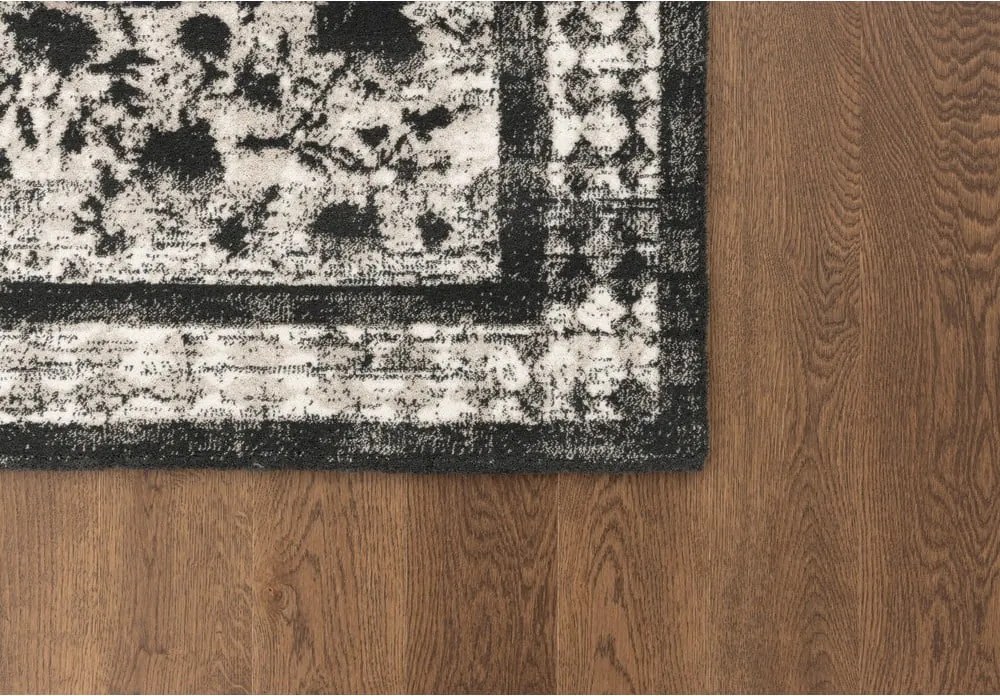 Antracitszürke gyapjú szőnyeg 200x300 cm Agnus Classic – Agnella