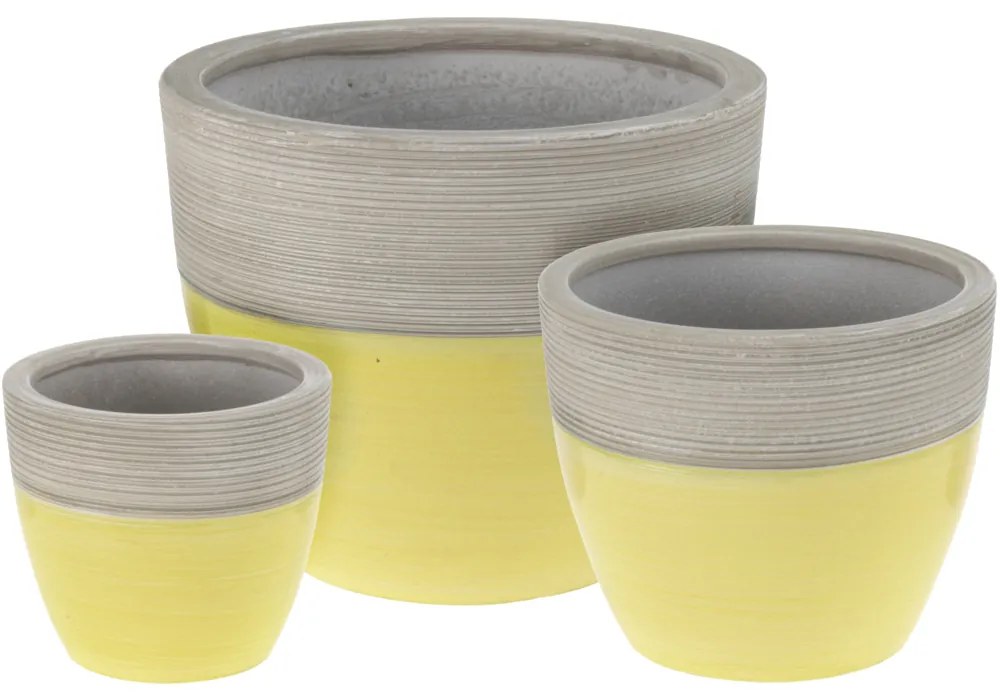 KASPÓ AGYAG KICSI 15,5X15,5X13,5CM SÁRGA