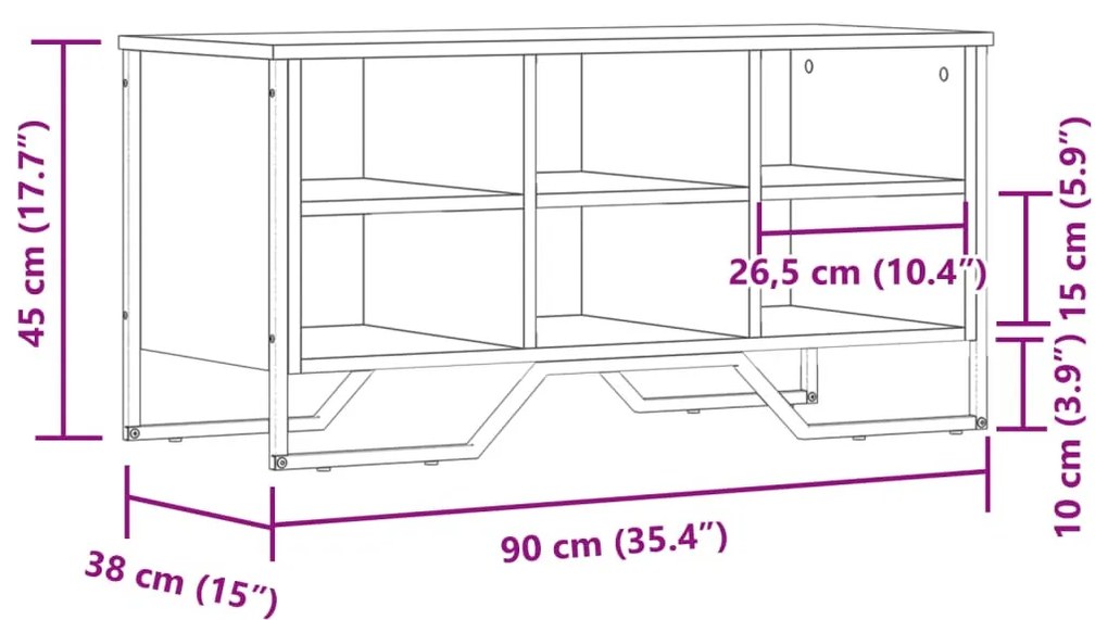 fekete szerelt fa cipőszekrény 90 x 38 x 45,5 cm