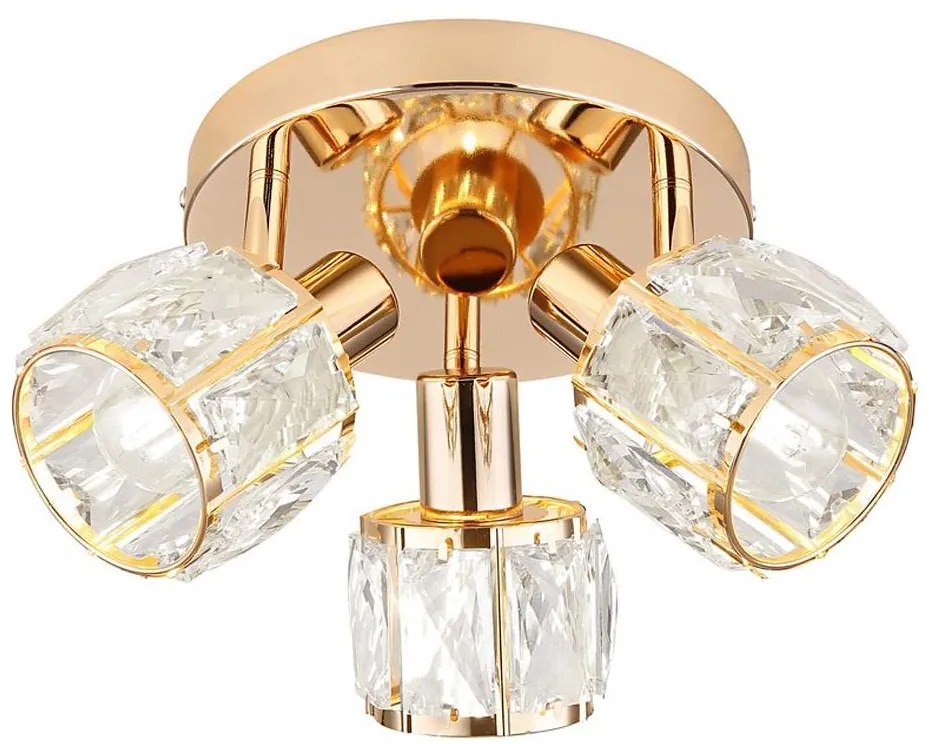 Spotlámpa DUBAI 3xE14/40W/230V átm. 36 cm Rózsaarany