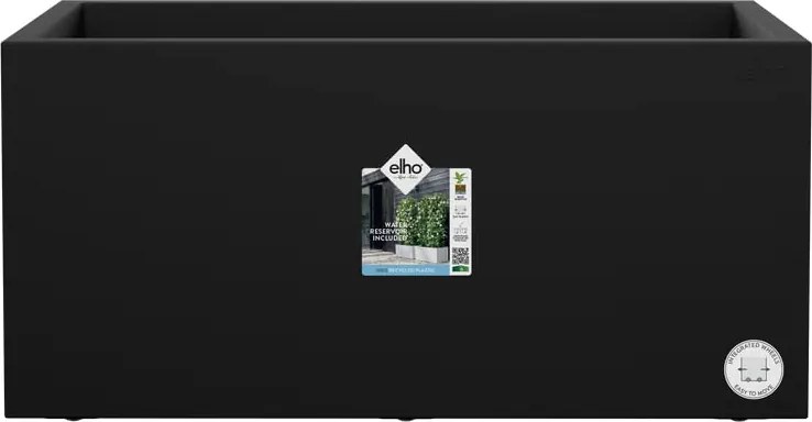 Virágtartó műanyag fekete Elho 80 cm x 39 x 38 cm