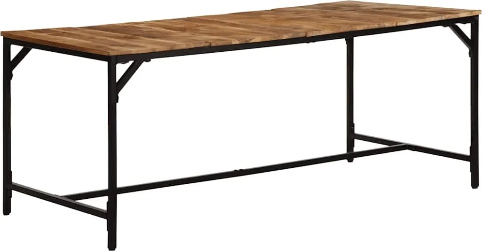 vidaXL tömör nyers mangófa étkezőasztal 180x90x75 cm