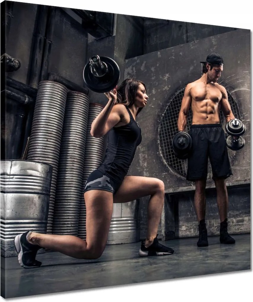 Vászonkép 50x50 Illegális edzőterem Je Ba