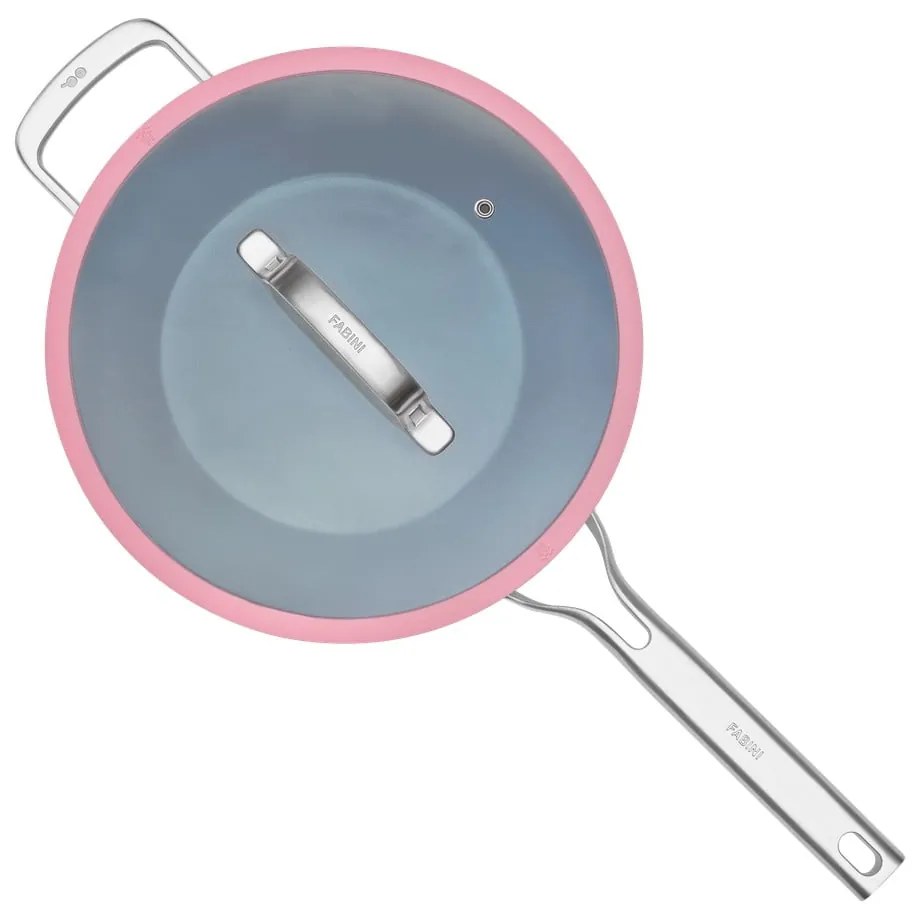 Wok serpenyő fedővel-kerámia felülettel ø 28 cm Meda 3.0 – FABINI