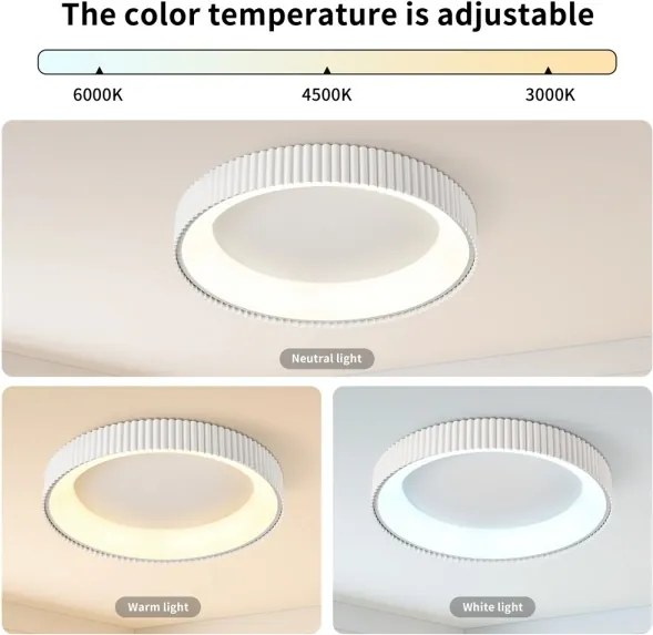 BRILAGI - LED Fényerőszabályozható mennyezeti lámpa FALCON MODERN LED/54W/230V 60 cm fehér + távirányító