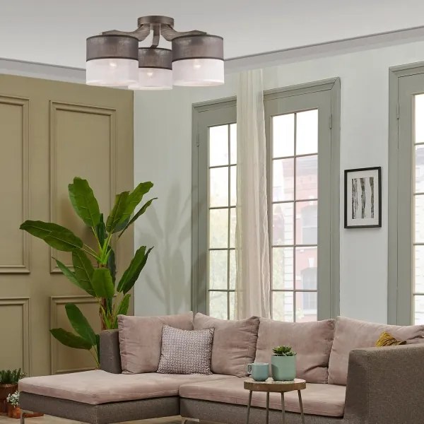 Felületre szerelhető csillár ANDREA 3xE27/60W/230V