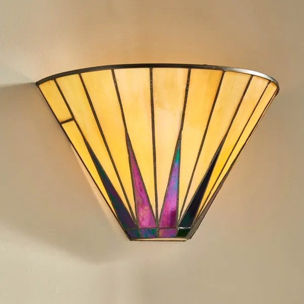 Endon 64046 - Tiffany DARK STAR fali lámpatest 1xE14/40W/230V