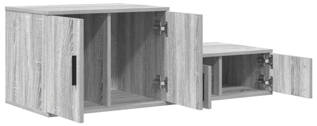 Szürke Sonoma Tárolószekrény 103x41x40 cm Mérnöki Fából