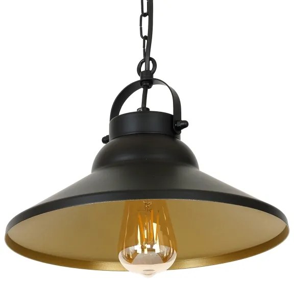 Csillár láncon IRON 1xE27/60W/230V