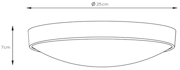 Lucide 08109/01/31 - LEX mennyezeti lámpa 1xE27/9W/230V fehér