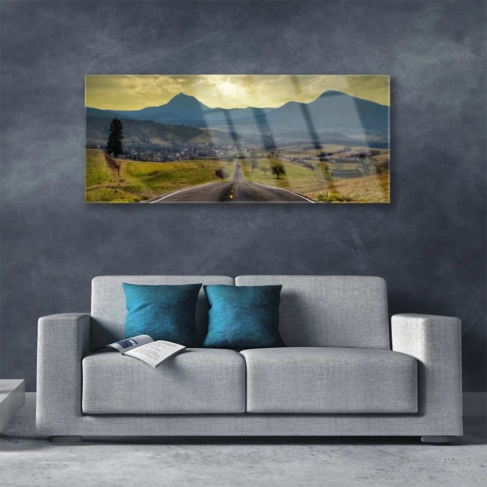 Akrilkép Mountain Road Landscape 120x60 cm