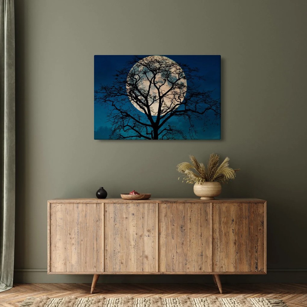 Fa képe teliholdkor (90x60 cm)