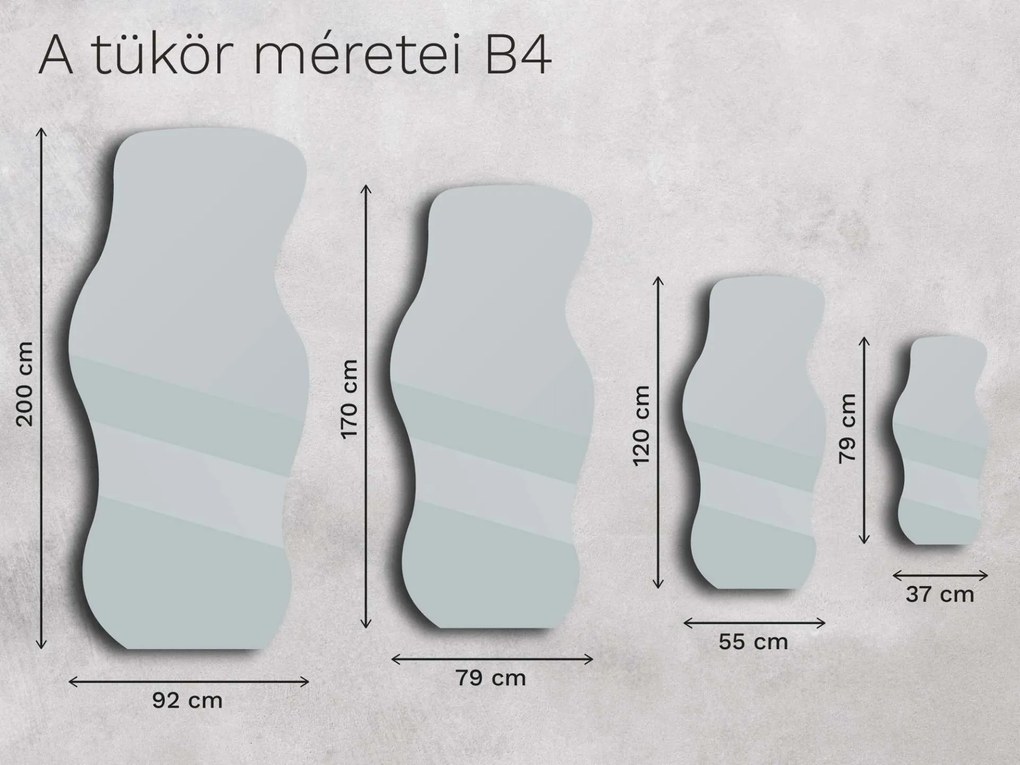 Base tükör B4 37×79