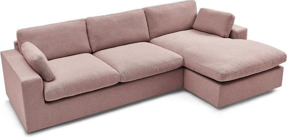 Rózsaszín sarokkanapé Belair – Bobochic Paris
