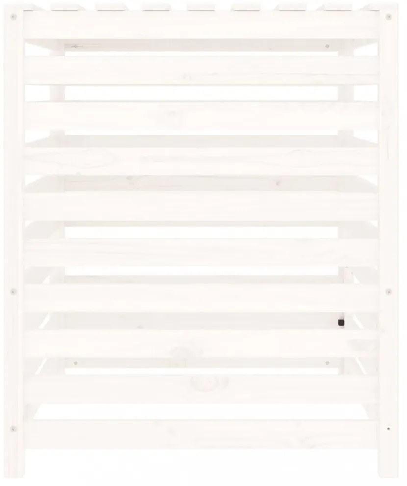fehér tömör fenyőfa komposztáló 82,5 x 82,5 x 99,5 cm