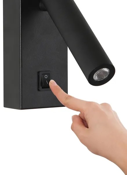 Brilagi - LED Fali spotlámpa MAYA LED/3W/230V 4000K fekete