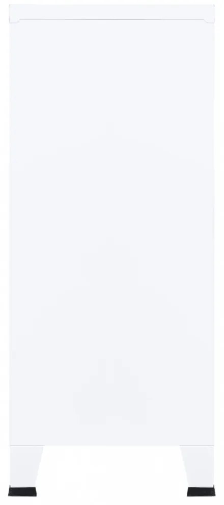 fehér acél ipari tárolóláda 90 x 40 x 100 cm