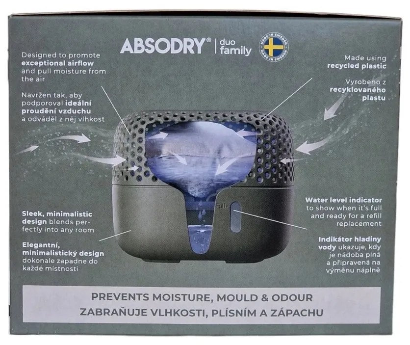 Everbrand Absodry Duo Family Bag 3-sorozatúnedvességelnyelő, 30 m3-ig, erdőzöld