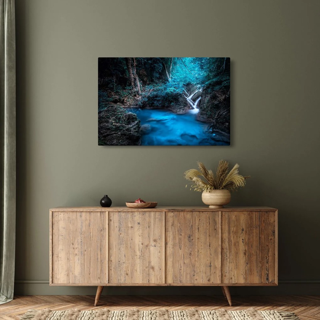 Kép - Varázslatos éjszaka egy trópusi erdőben (90x60 cm)