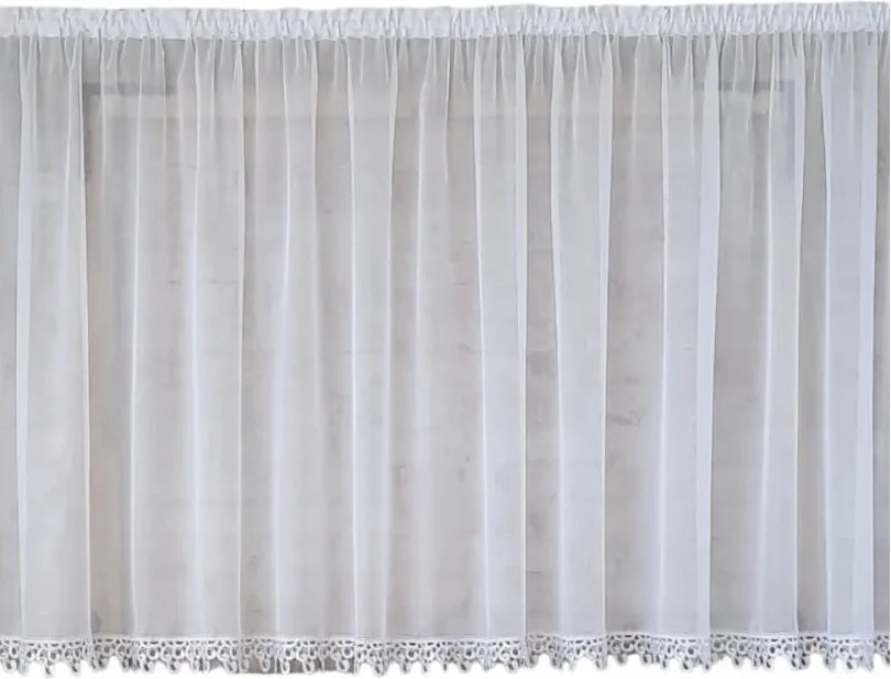 Kész függöny 600x160,egyenes,fátyol,gipsz. angol8cm