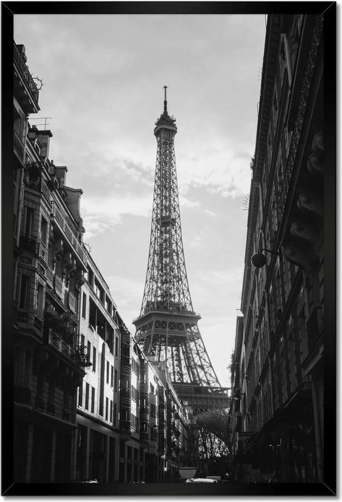 Poszterek keretben 40x60 Eiffel-torony Párizs utca