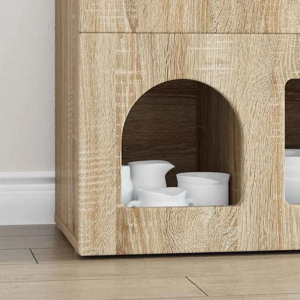 Széf Sonoma tölgy 80,5 x 35 x 59 cm Faanyag