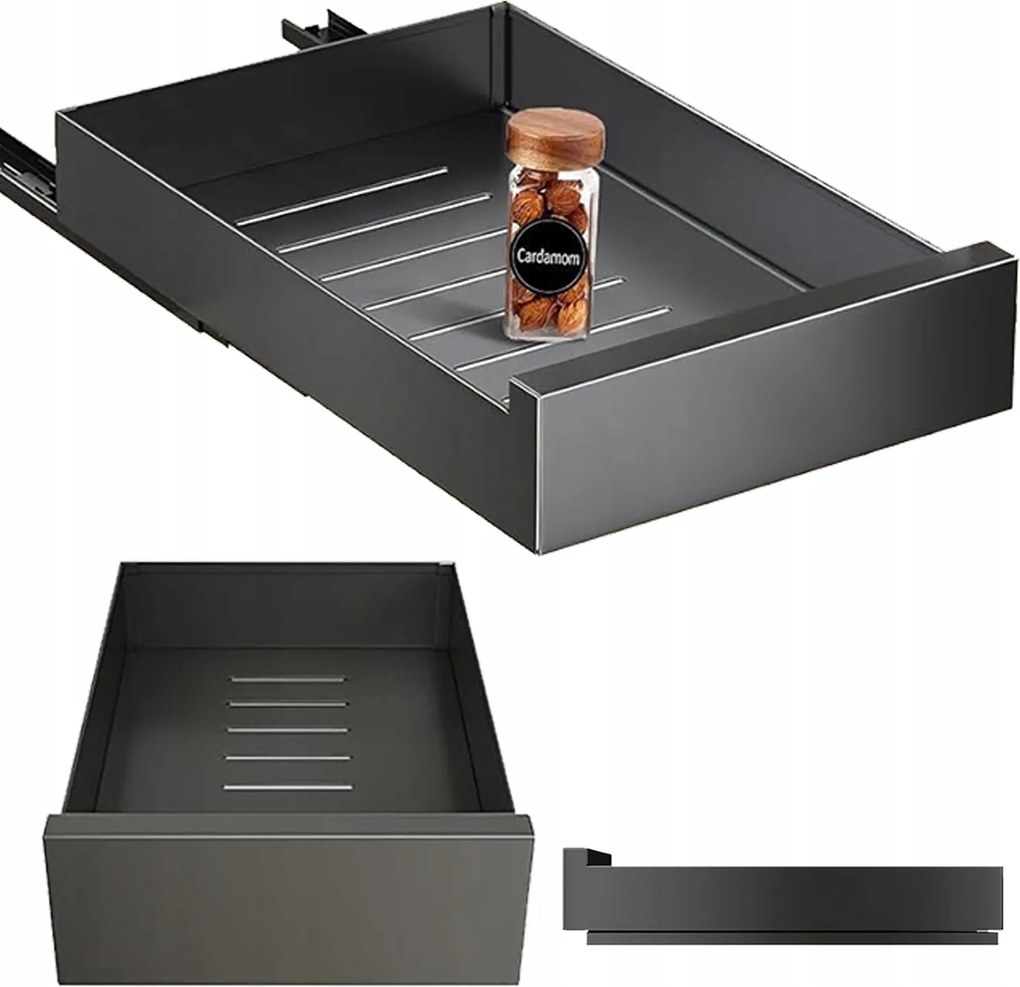 Teleszkópos Fiók Kihúzható Polc Konyhaszekrény Betét 25kg