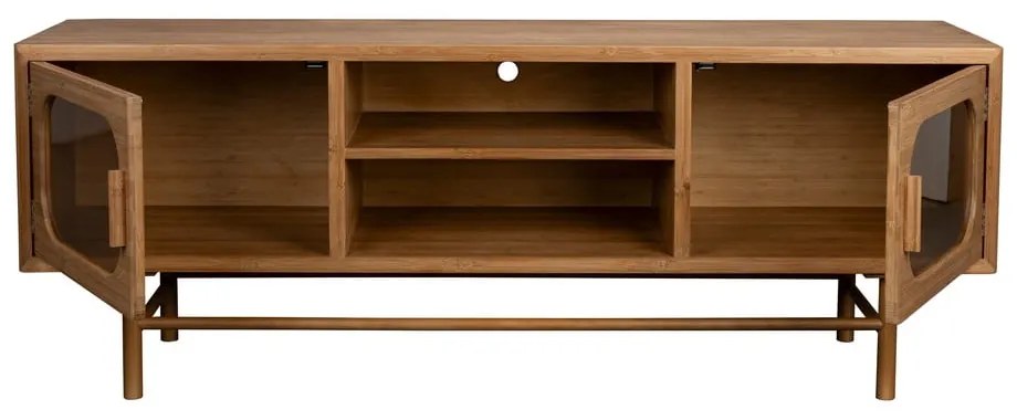 Natúr színű bambusz TV-állvány 150x55x40 cm Caroun – Dutchbone