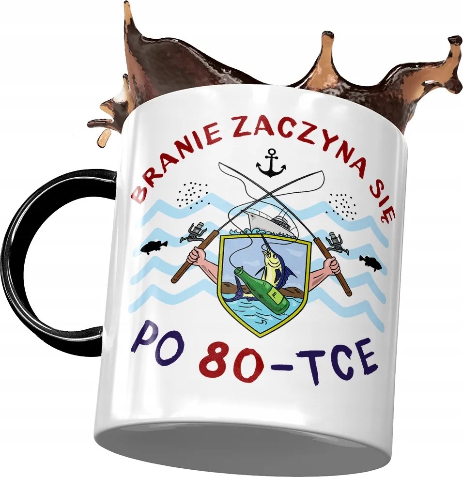 Fekete Bögre Születésnapra 80 80-es 80-as Ajándék Nyomtatott Fotóval