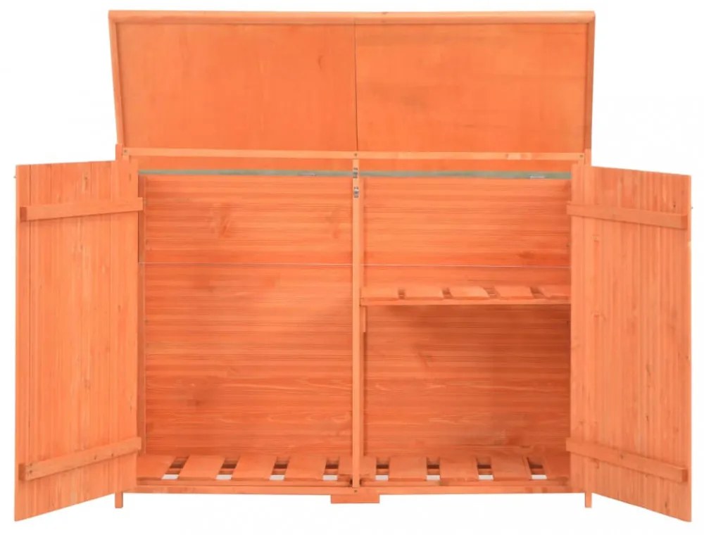 fa kerti fészer 128x42x91 cm