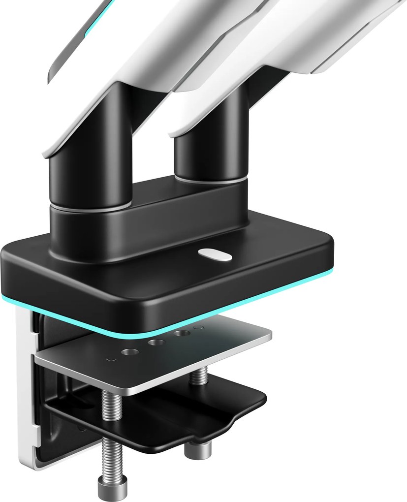 Dupla monitortartó 35" RGB fehér-fekete: Diablo X-Arm Dual
