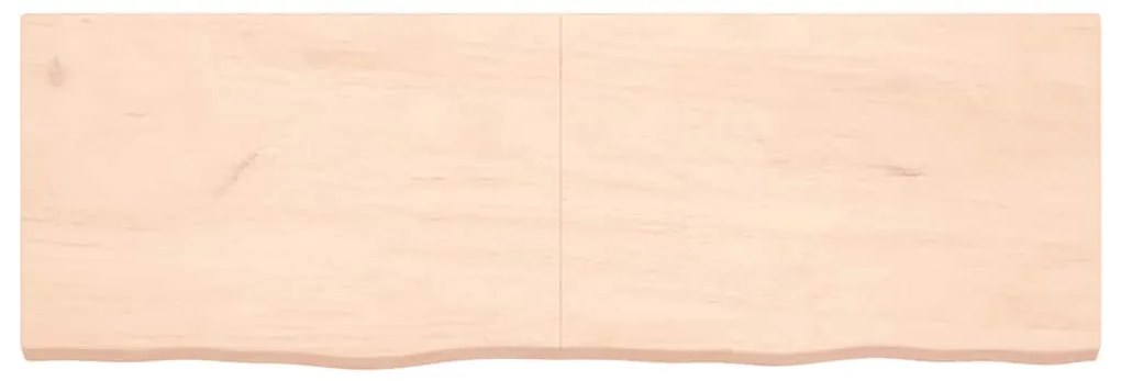 kezeletlen tömör fa fürdőszobai pult 180x60x(2-6) cm