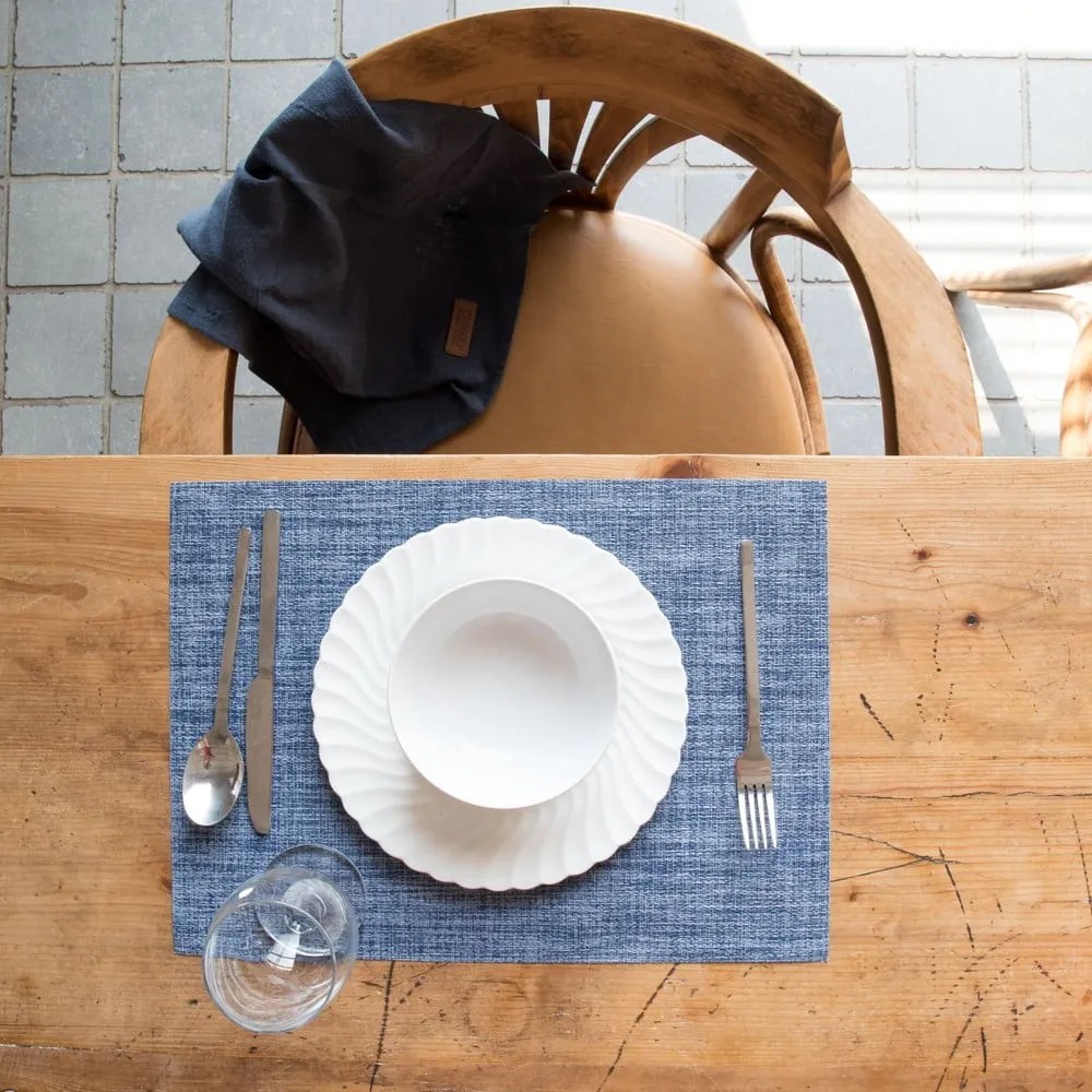 Kék tányéralátét, 45 x 33 cm - Tiseco Home Studio