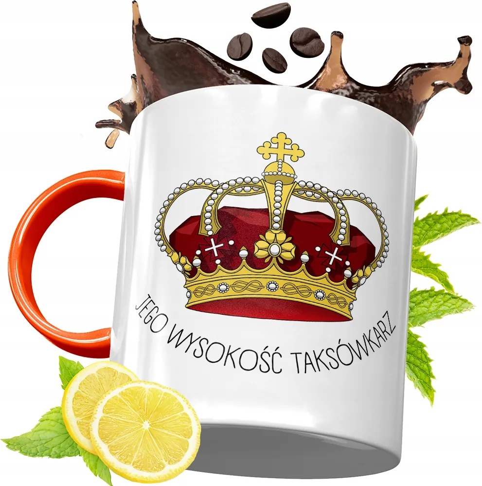 Narancssárga Bögre Taxisofőrnek Ajándék fényképes nyomattal