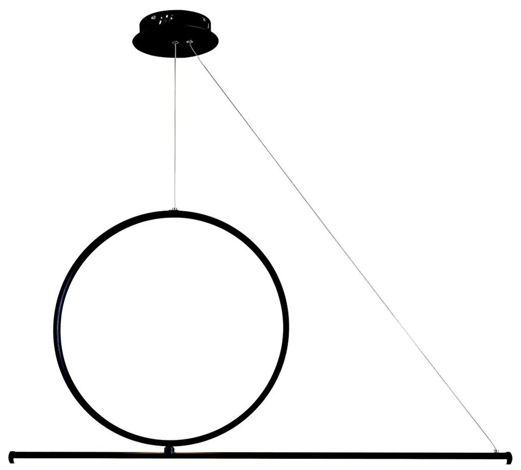 LED Csillár zsinóron LED/32W/230V 3000K fekete