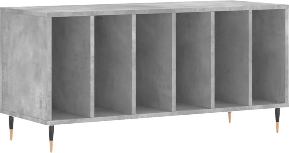vidaXL betonszürke szerelt fa hanglemezszekrény 100 x 38 x 48 cm