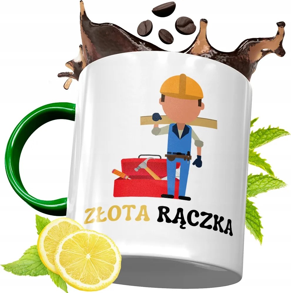 Zöld Bögre Építőknek Születésnapra Ajándék fényképes nyomtatással