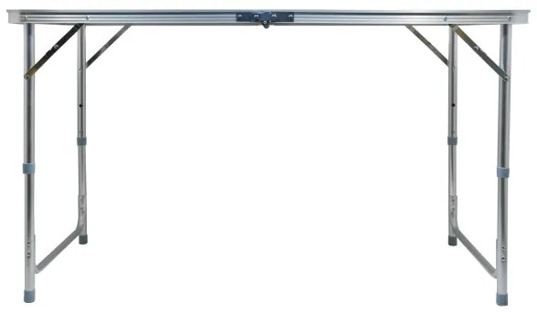 Összecsukható kempingasztal barna/króm