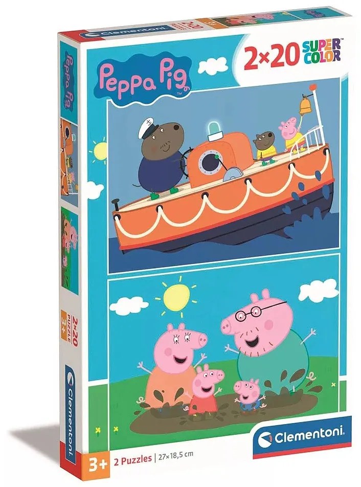 Peppa malac Free Day 2x20 db-os puzzle Clementoni