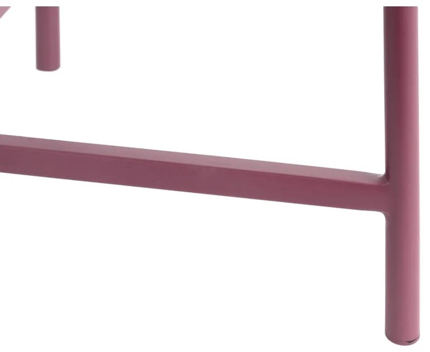 Mályvaszínű fém kerek dohányzóasztal ø 50 cm Meseta – Leitmotiv