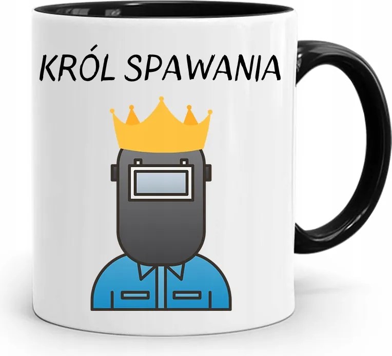 Fekete Bögre Hegesztőnek A Hegesztés Királya Ajándék fényképes nyomtatással