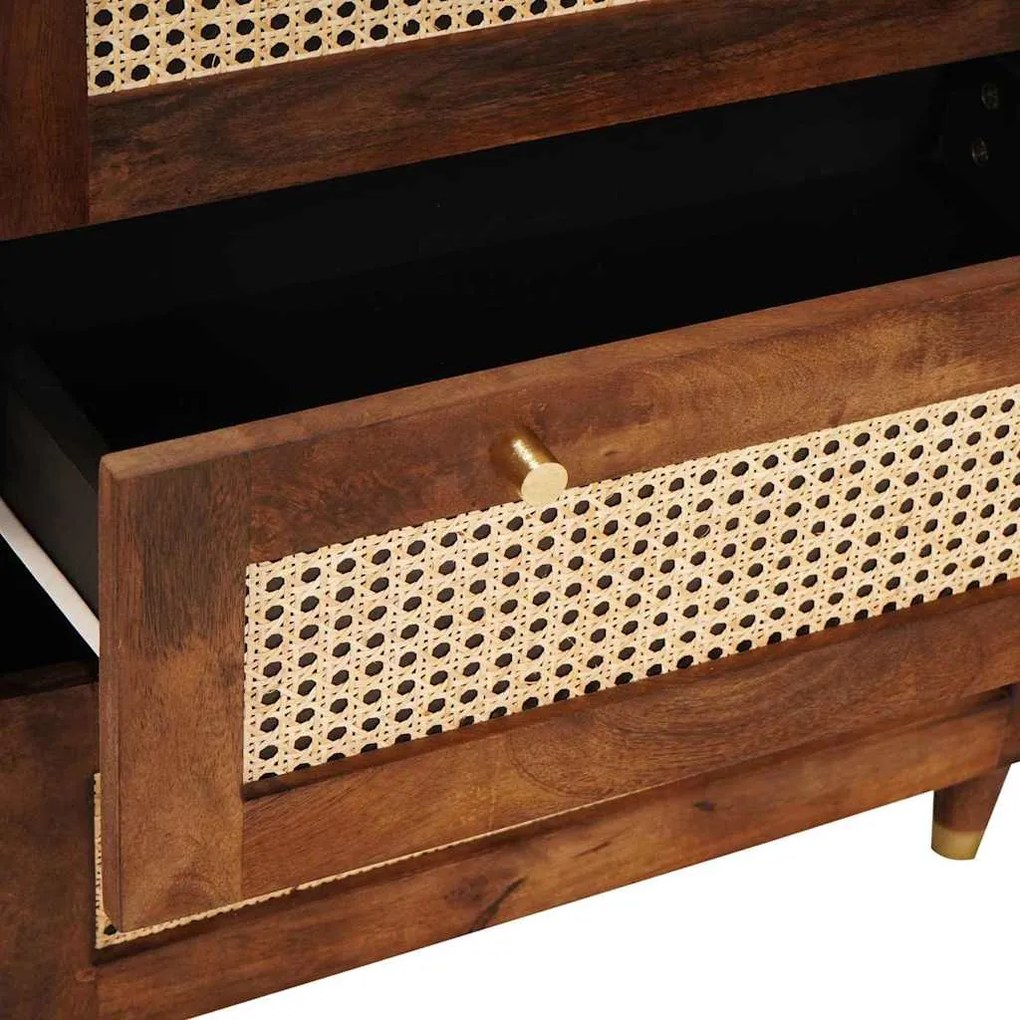 Szófa összeállítás 3 pcs Barna 180 x 33 x 75 cm Tömör mangófa