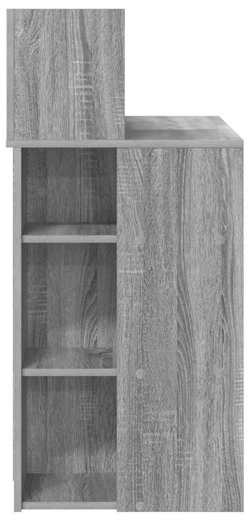 Tárolós asztal Szürke sonoma 90x48x101.5 cm Szerelt fa